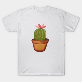 Bright Fun Watercolor Cacti T-Shirt